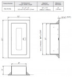 FEC-R1708 Recessed Fire Extinguisher Cabinet